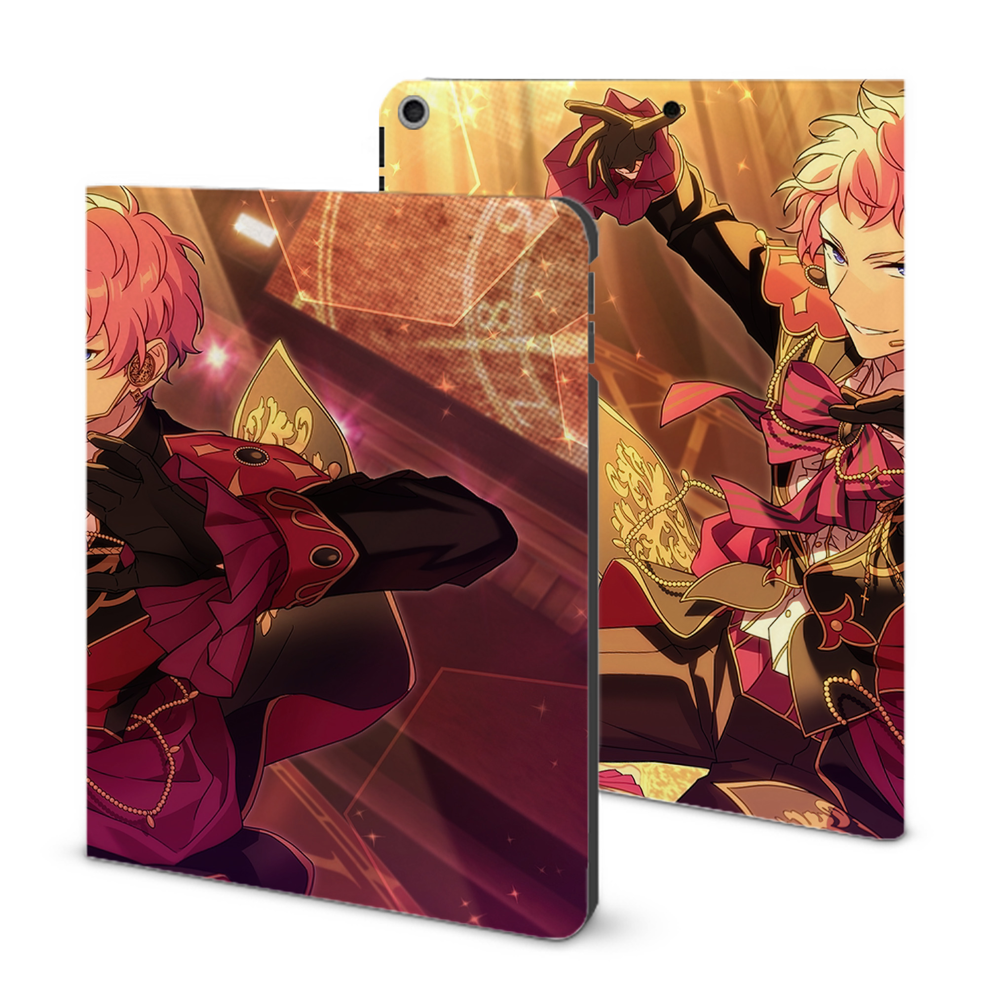 （画像用） あんさんぶるスターズ! Ensemble Stars IPad ケース ブック型 PUレザー TPU 耐衝撃 軽量 薄型 ペン収納なし 全面保護 IPad 各モデル対応